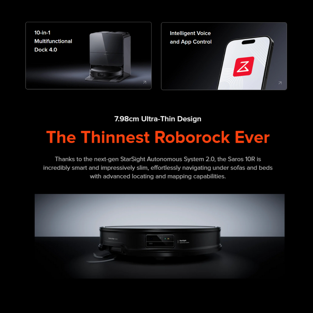 Roborock Saros 10R Robot Vacuum
